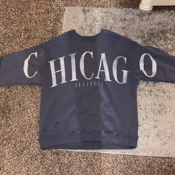 Hollister Tops - Hollister Dusty Blue Chicago Illinois Crewneck Sweatshirt